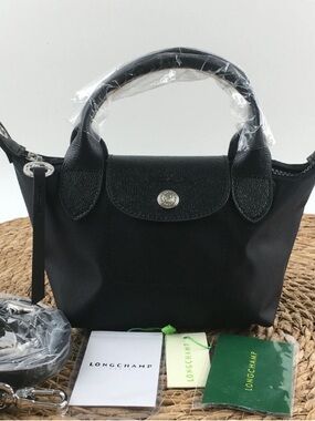 Longchamp Le Pliage Mini Makeup Bag, Black